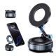 Автомобільний тримач XO C169 Vacuum suction cup locking magnetic suction bracket (with magnet ring) Black